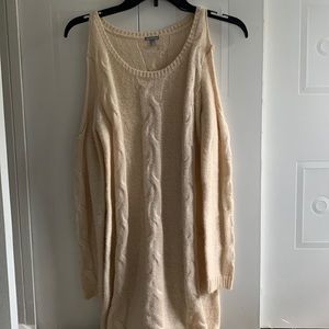 Cold shoulder sweater